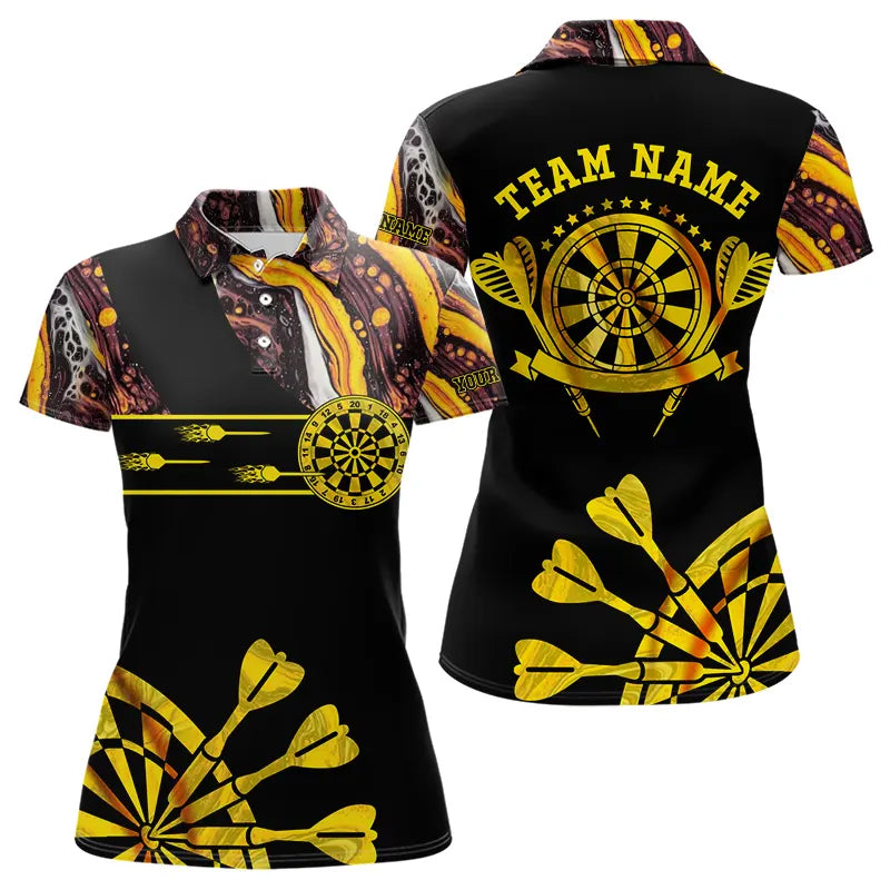 Yellow Golden Darts Tie Dye and Custom Dart Glowing Dart
