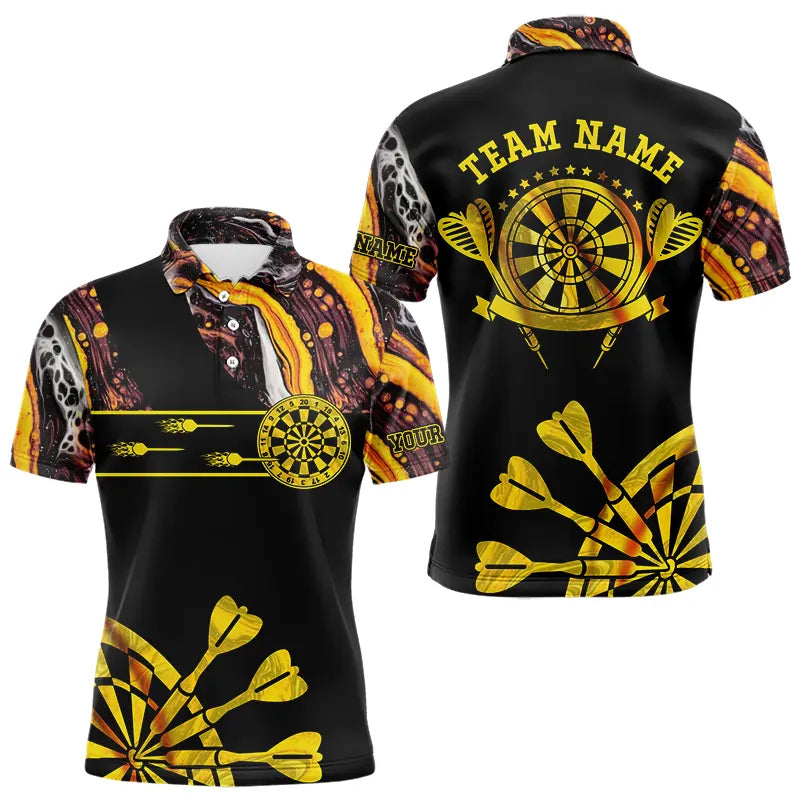 Yellow Golden Darts Tie Dye and Custom Dart Glowing Dart
