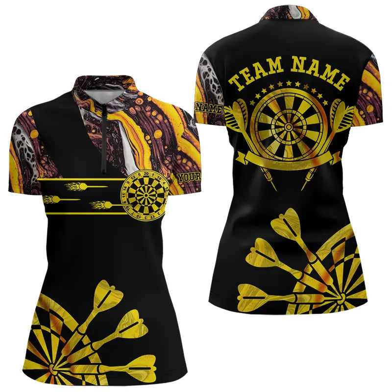 Yellow Golden Darts Tie Dye and Custom Dart Glowing Dart