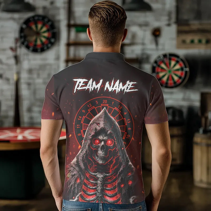 Red And Black Glowing Fire Death Skeleton Dart Custom Dart and