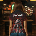 Red And Black Glowing Fire Death Skeleton Dart Custom Dart and