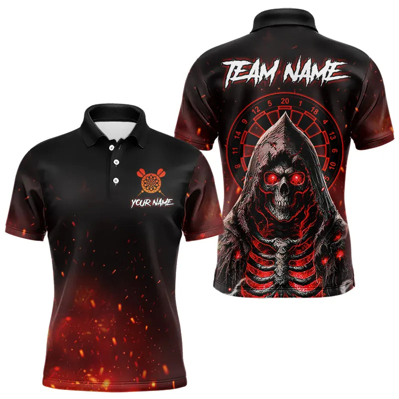 Red And Black Glowing Fire Death Skeleton Dart Custom Dart and