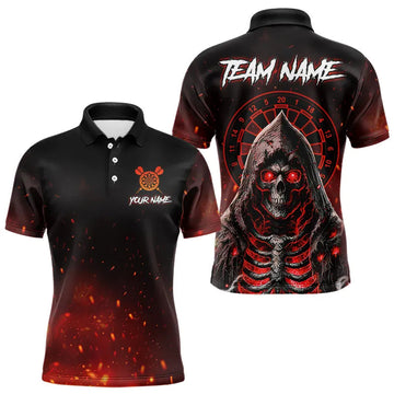 Red And Black Glowing Fire Death Skeleton Dart Custom Dart and