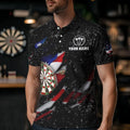American Flag Black Grunge Dart and Custom Patriotic Dart