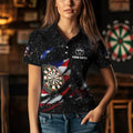 American Flag Black Grunge Dart and Custom Patriotic Dart