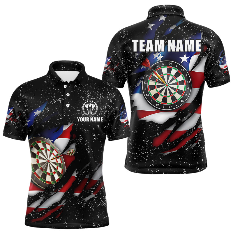 American Flag Black Grunge Dart and Custom Patriotic Dart