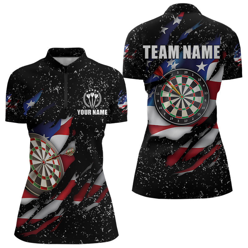 American Flag Black Grunge Dart and Custom Patriotic Dart