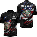 American Flag Black Grunge Dart and Custom Patriotic Dart