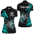 Black And Cyan Darts Board Break Glass Custom Dart, Darts Team Dart