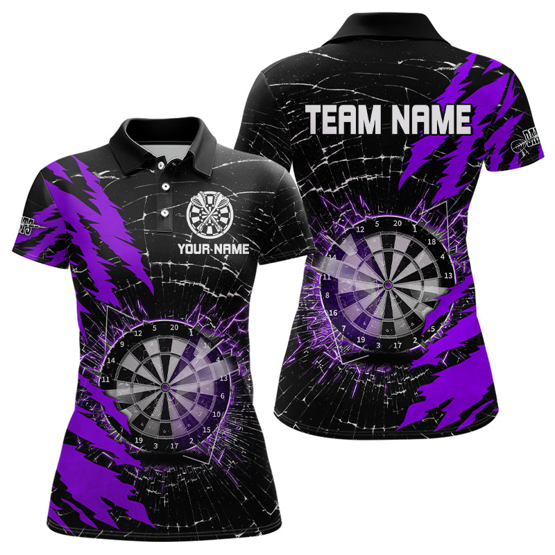 Black And Purple Darts Board Break Glass Custom Dart, Darts Team Dart