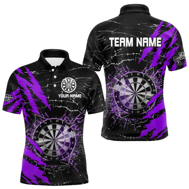 Black And Purple Darts Board Break Glass Custom Dart, Darts Team Dart