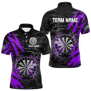 Black And Purple Darts Board Break Glass Custom Dart, Darts Team Dart