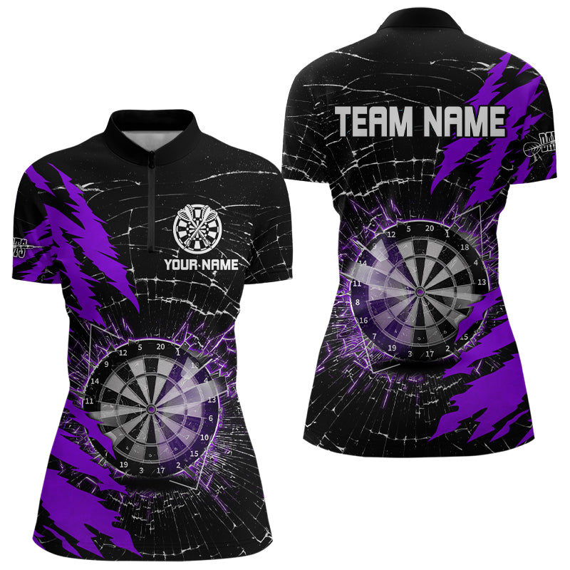 Black And Purple Darts Board Break Glass Custom Dart, Darts Team Dart