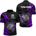 Black And Purple Darts Board Break Glass Custom Dart, Darts Team Dart