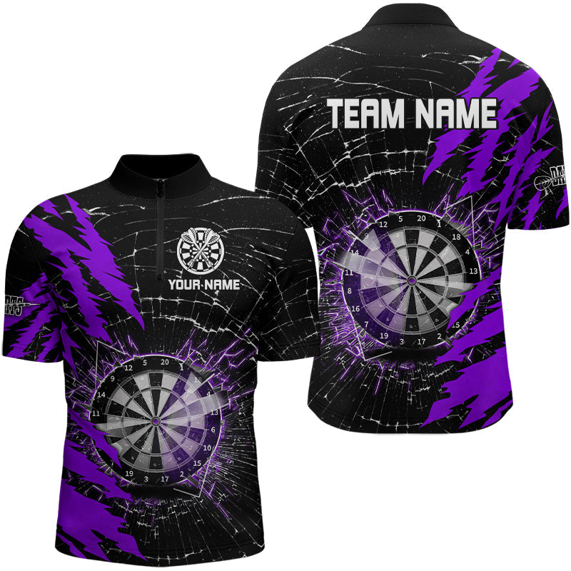 Black And Purple Darts Board Break Glass Custom Dart, Darts Team Dart