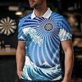 Personalized Blue Darts Waves Sea Darts and Custom Men Dart Funny Dart