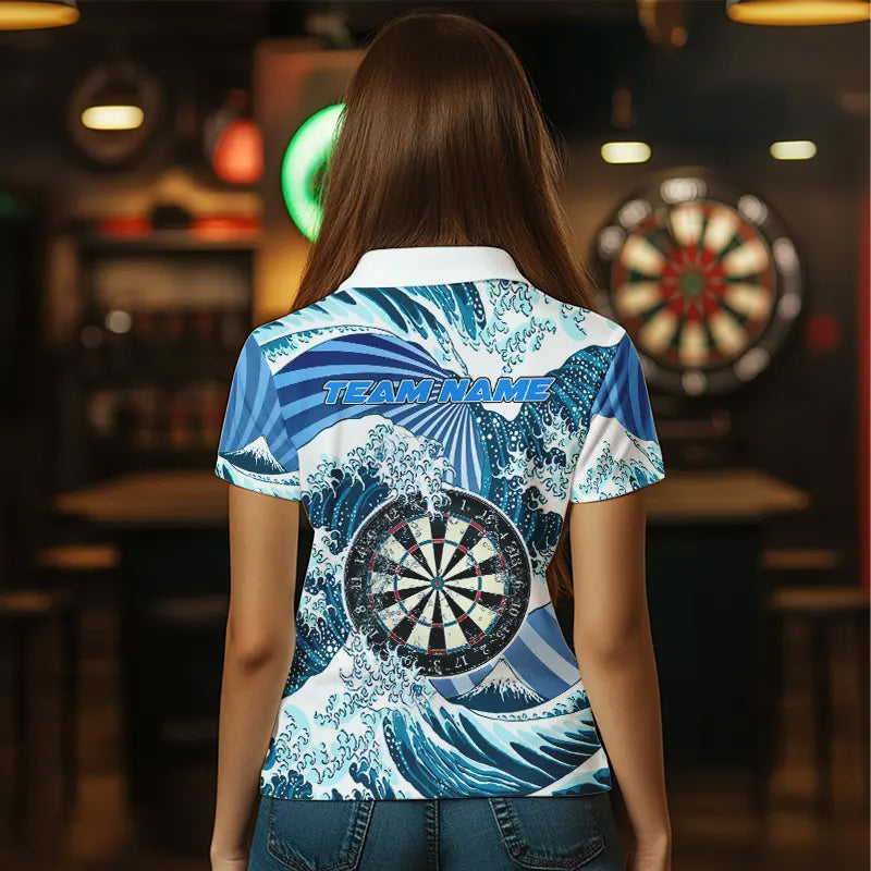 Personalized Blue Darts Waves Sea Darts and Custom Men Dart Funny Dart