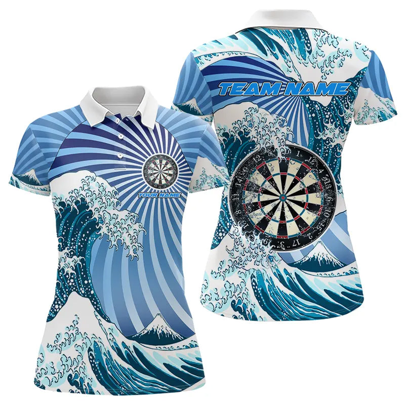 Personalized Blue Darts Waves Sea Darts and Custom Men Dart Funny Dart