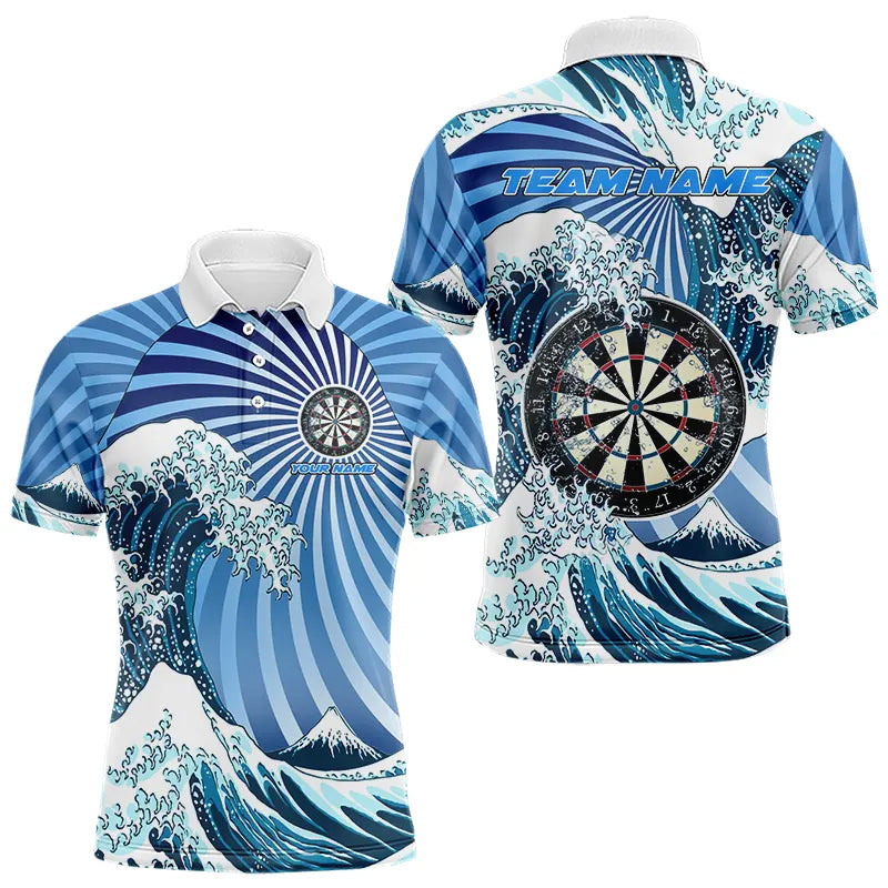 Personalized Blue Darts Waves Sea Darts and Custom Men Dart Funny Dart