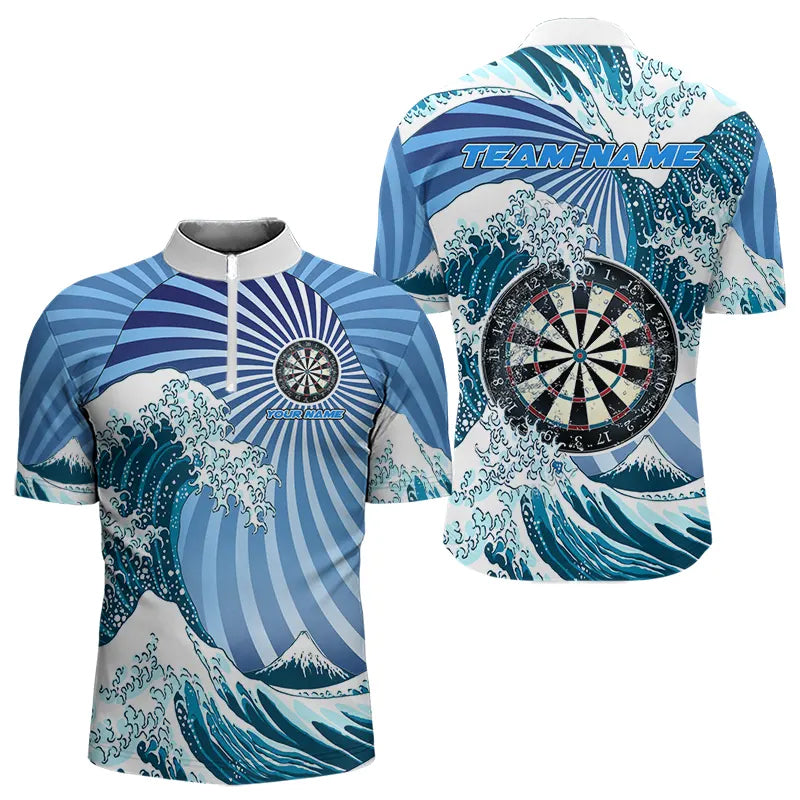 Personalized Blue Darts Waves Sea Darts and Custom Men Dart Funny Dart