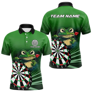 Personalized Green Funny Frogz Darts Custom Darts Team Outfit, Darts Gifts