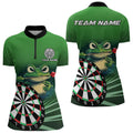 Personalized Green Funny Frogz Darts Custom Darts Team Outfit, Darts Gifts