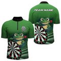 Personalized Green Funny Frogz Darts Custom Darts Team Outfit, Darts Gifts