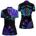 Neon Purple Blue Darts Tie Dye and Custom Dart Glowing Dart