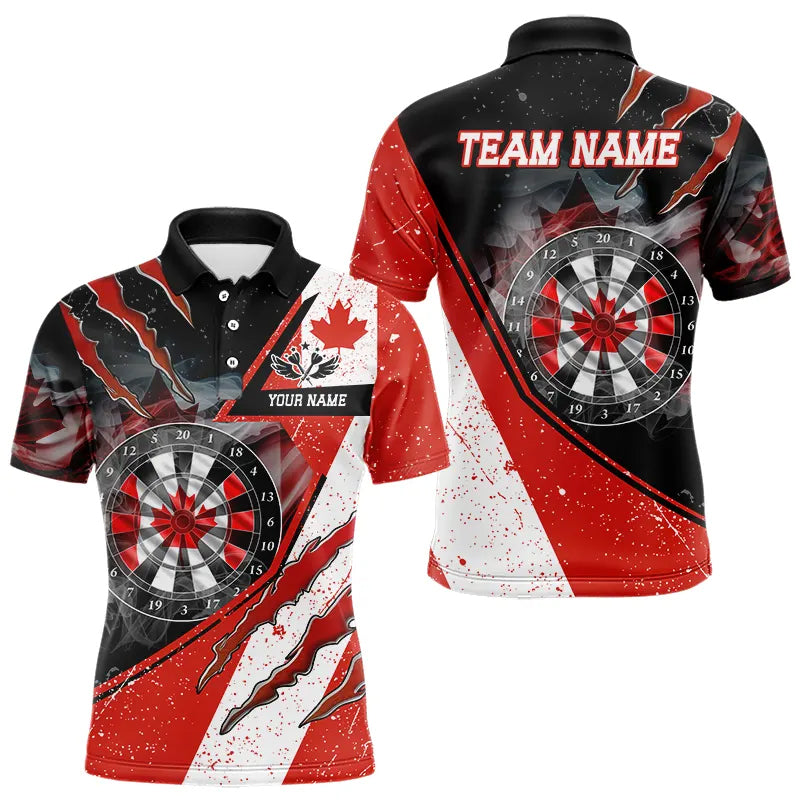 Personalized Canada Flag Dartboard Smoke Dart, Pride Patriotic Dart Team