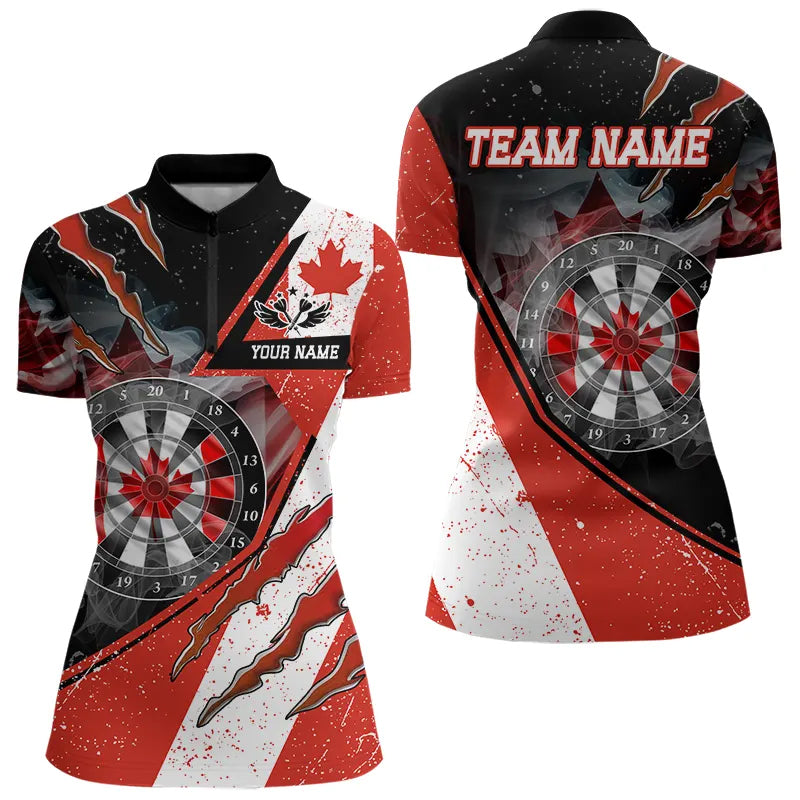 Personalized Canada Flag Dartboard Smoke Dart, Pride Patriotic Dart Team