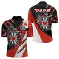 Personalized Canada Flag Dartboard Smoke Dart, Pride Patriotic Dart Team
