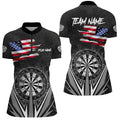 American Flag Darts and Quarter-Zip Custom Patriotic Black Darts Team