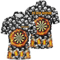 Fire Flame Dart Board and Beer Custom Skull Pattern Dart, Funny Drinking Dart