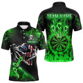 Fire Flame Darts Board American Flag Skull Dart Custom Darts Team |Green