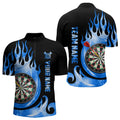 Black Blue Fire Flame Light Darts and Custom Dart League Dart