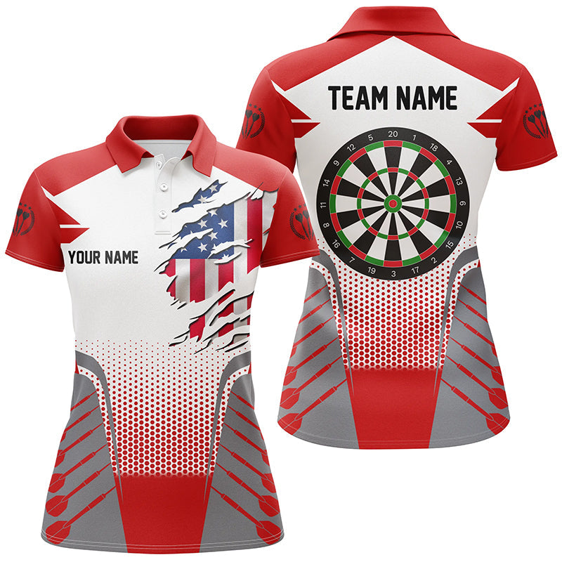 US Flag Men Darts Quarter-Zip Custom Patriotic Darts For Team Darts