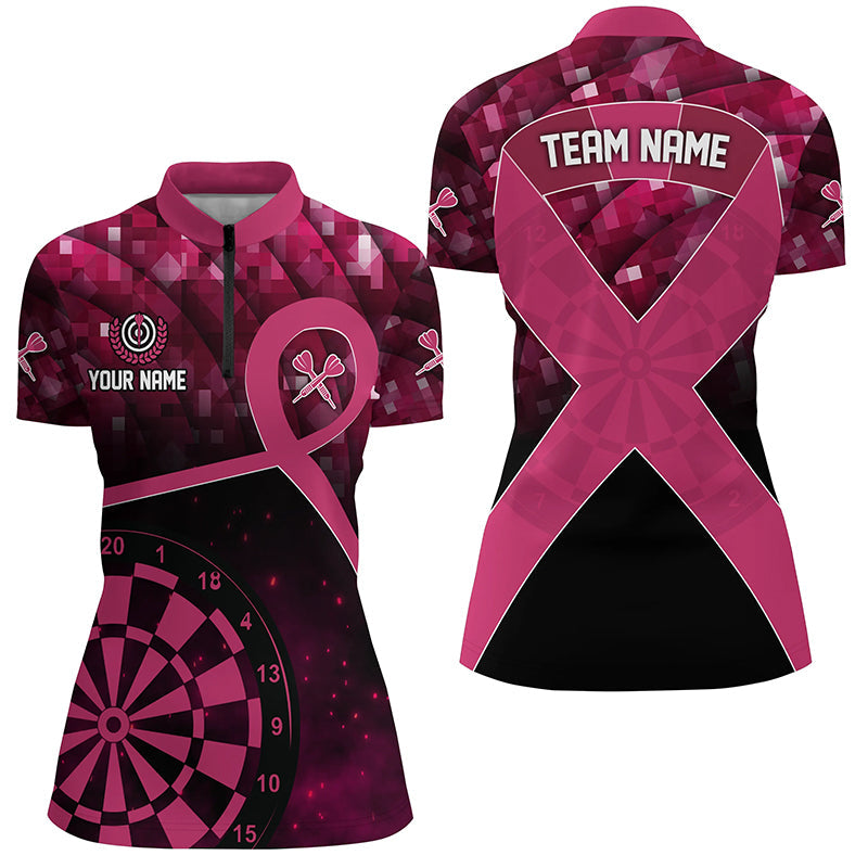 Pink Ribbon Breast Cancer Awareness Darts Custom Breast Cancer For Darts Lover