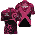 Pink Ribbon Breast Cancer Awareness Darts Custom Breast Cancer For Darts Lover