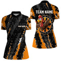 Funny Turkey Custom Orange Black Darts, Thanksgiving Darts, Darts Gifts