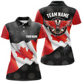 Waving Canada Flag Men Darts and Quarter-Zip Custom Eagle Patriotic Darts
