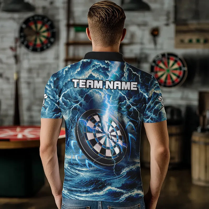 Personalized Shark Blue Lightning Darts and Custom Dart Dart