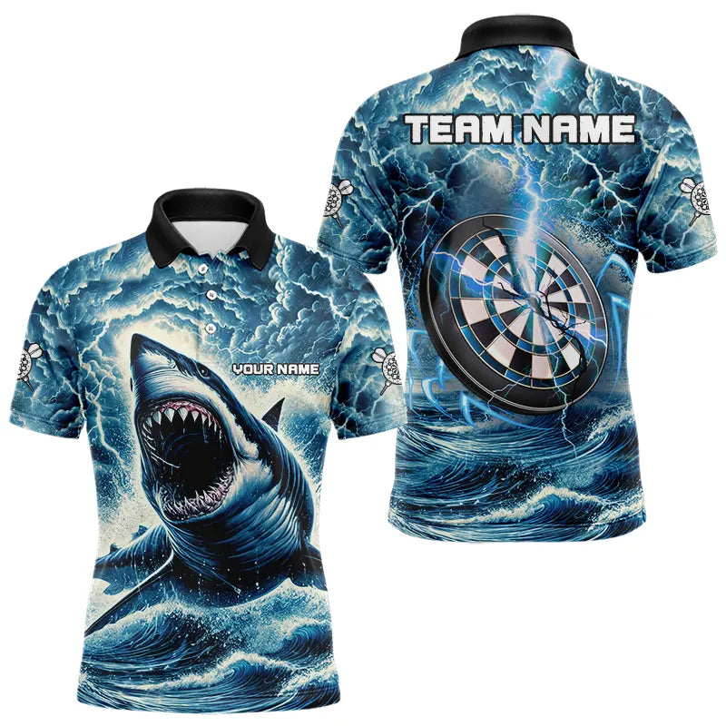 Personalized Shark Blue Lightning Darts and Custom Dart Dart