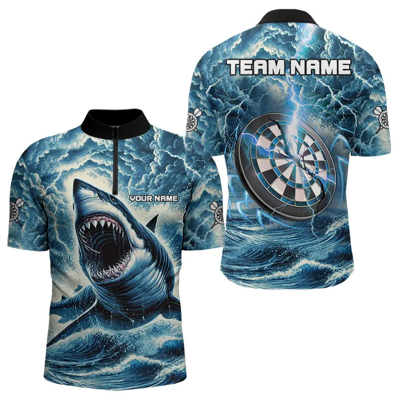 Personalized Shark Blue Lightning Darts and Custom Dart Dart