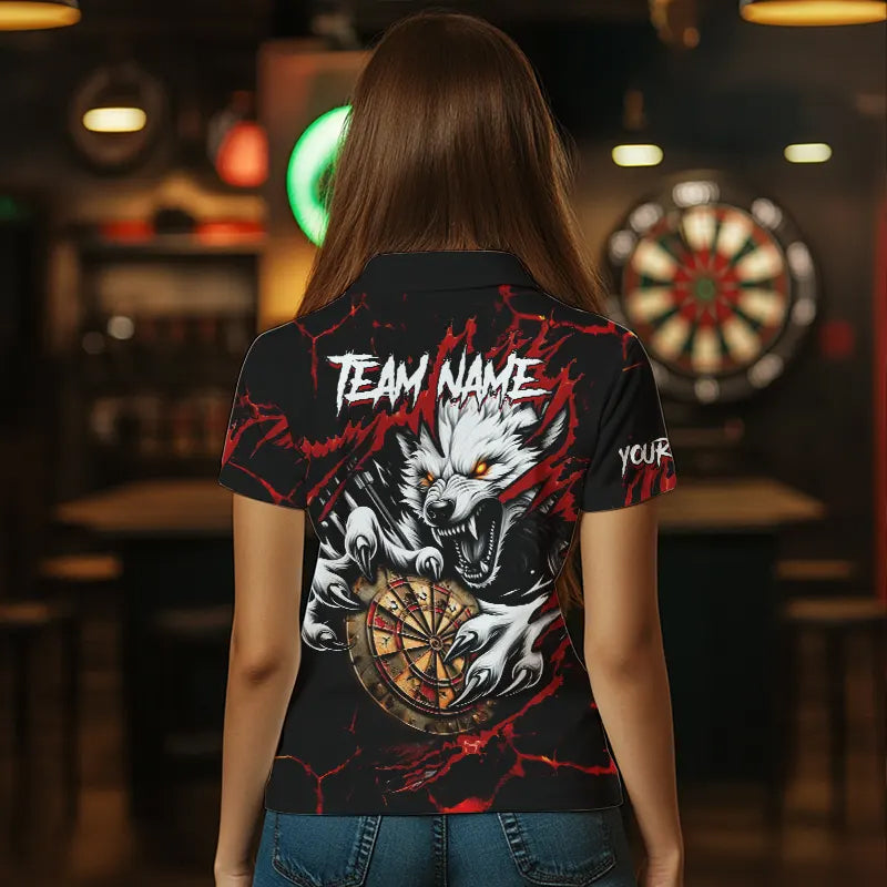 Personalized Wolf Lightning Darts and Custom Dart Darts |Red