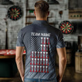 American Flag Grey Grunge Darts and Custom Dart Patriotic Dart