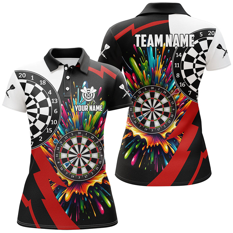 Personalized Colorful Dartboard Men Darts Custom Name Unique Darts Team