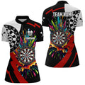 Personalized Colorful Dartboard Men Darts Custom Name Unique Darts Team