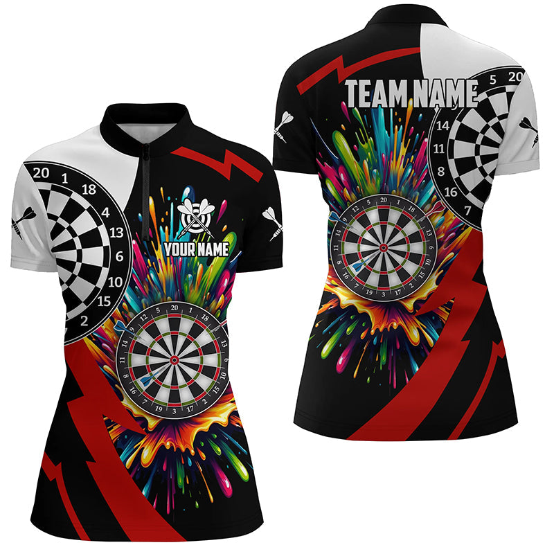 Personalized Colorful Dartboard Men Darts Custom Name Unique Darts Team