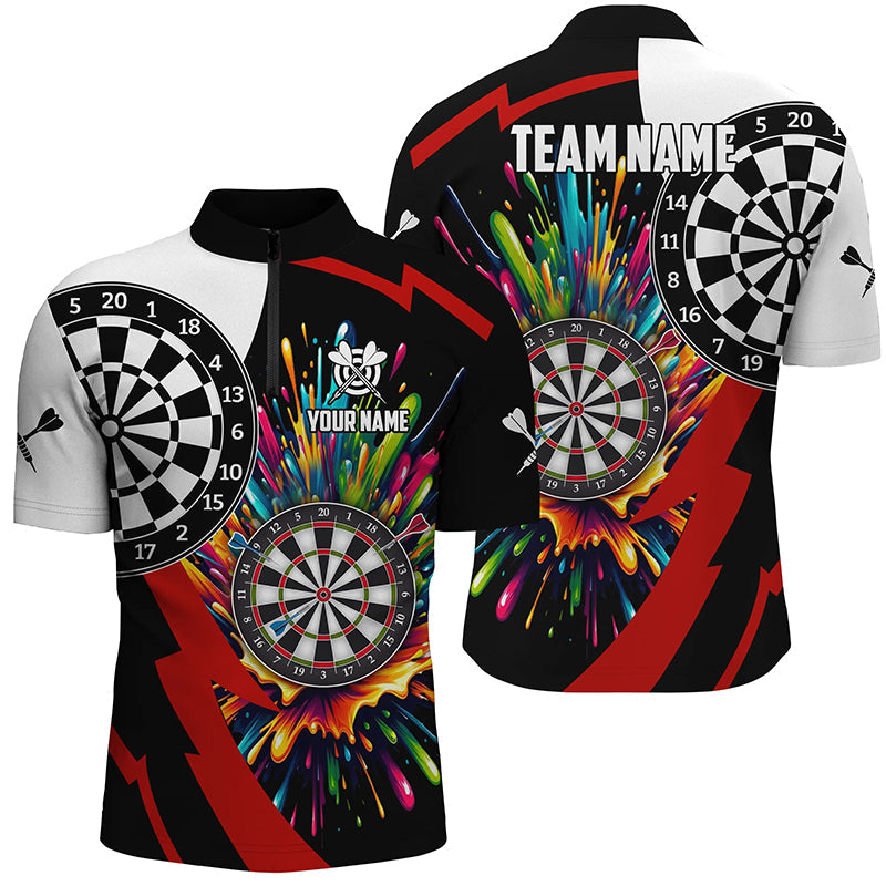 Personalized Colorful Dartboard Men Darts Custom Name Unique Darts Team