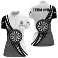 Personalized Black White And Grey Dartboard Crown Dart Custom Darts Team